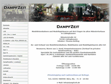 Tablet Screenshot of dampfzeit.de